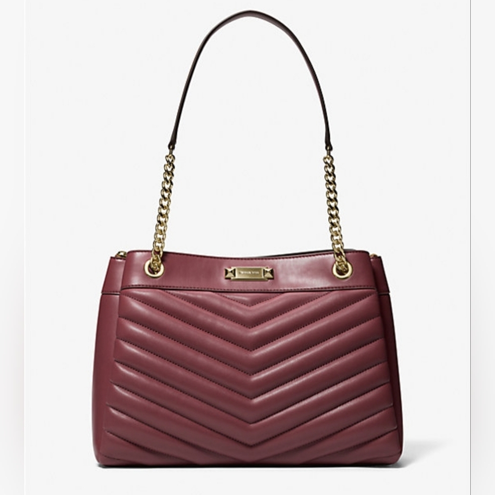 NEW $628 GORGEOUS MICHAEL KORS QUILTED TOTE BAG